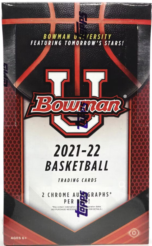 2021-22 Bowman University Basketball Hobby, Format: Box