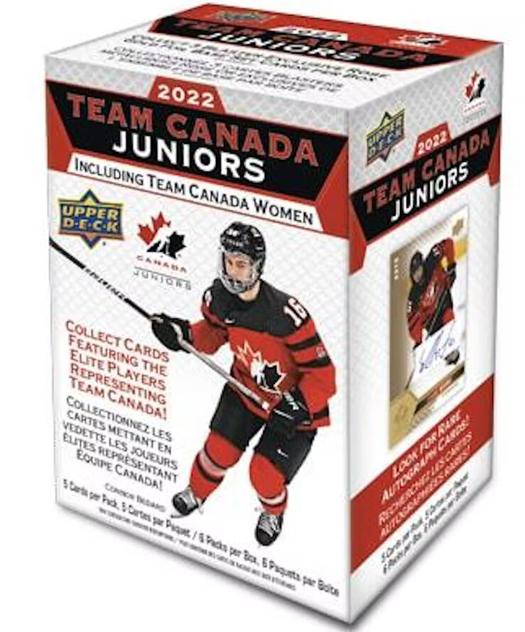 2022 Upper Deck Team Canada Jr Blaster Box