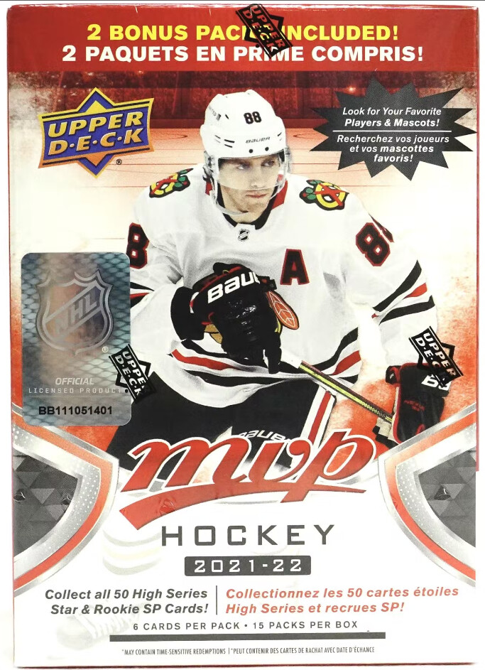 2021-22 Upper Deck MVP Blaster Box