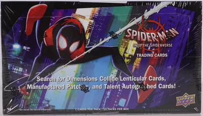 2022 Upper Deck Marvel Spider-Man Into the Spider-Verse Trading Cards Box, Format: Box