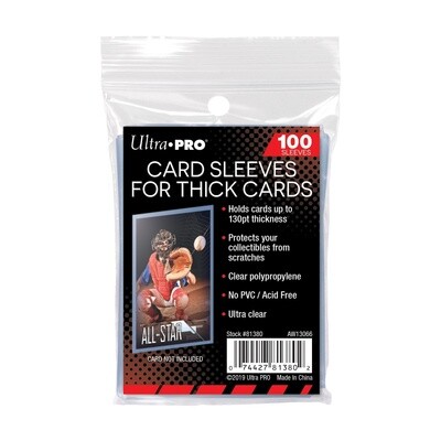 Card Sleeves for Thick cards 100ct