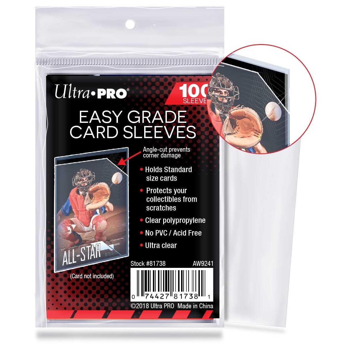 Card Sleeves Easy Grade 100ct