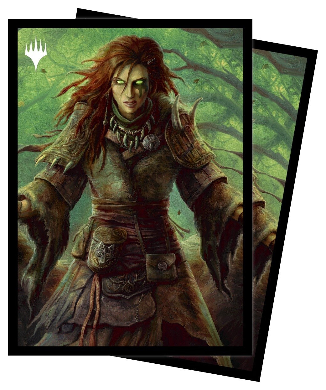 Battle for Baldurs Gate - Commander Legends 100ct Sleeves B featuring Faldorn, Dread Wolf Herald for Magic: The Gathering