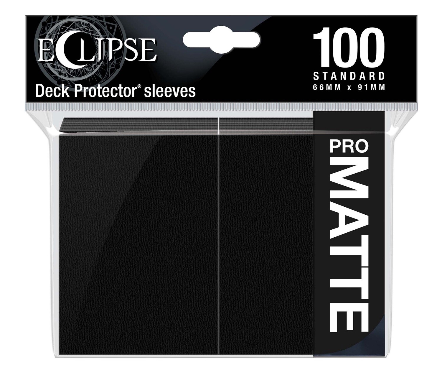 Eclipse Matte Standard Sleeves: Jet Black 100ct