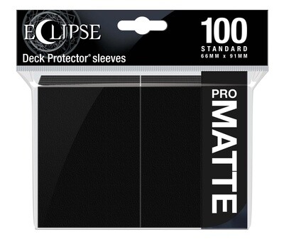 Eclipse Matte Standard Sleeves: Jet Black 100ct