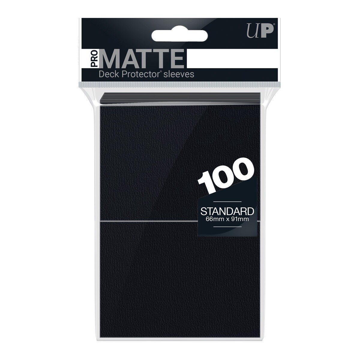 Standard Deck Protector Sleeves: PRO-Matte 100ct Black