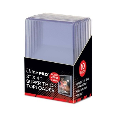 3&quot; x 4&quot; Super Thick 200PT Toploader 10ct