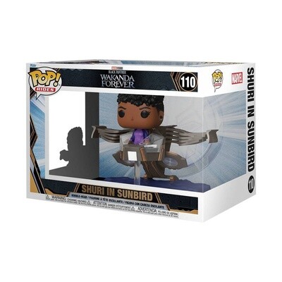 Funko Pop! Ride Super Deluxe: Marvel Studios’ Black Panther: Wakanda Forever - Shuri in Sunbird Vinyl Bobblehead #110