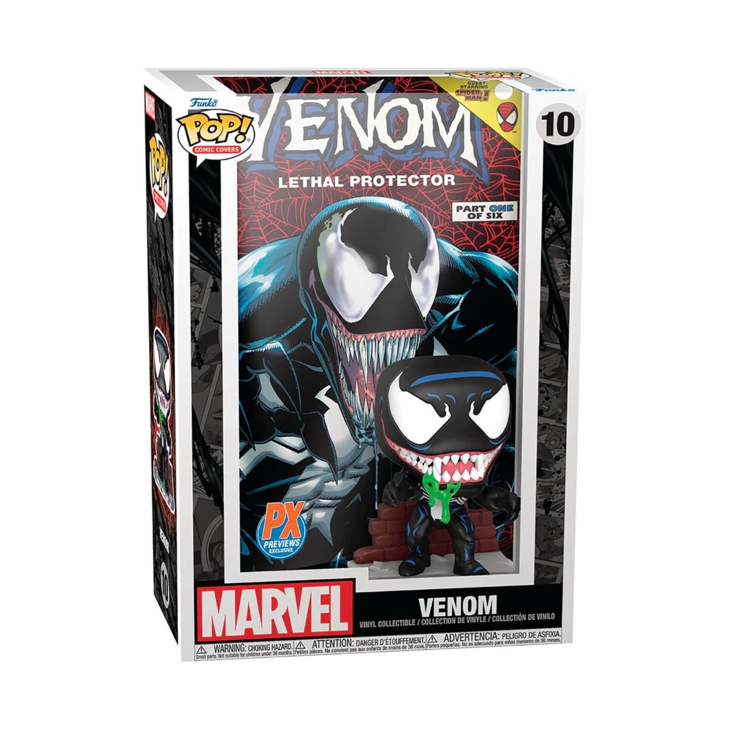 Funko Pop! Comic Cover Marvel Venom Lethal Previews Exclusive Vinyl New Protector #10