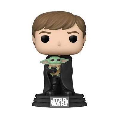 Funko Pop! Star Wars: Mandalorian - Luke with Child Vinyl Bobblehead #482
