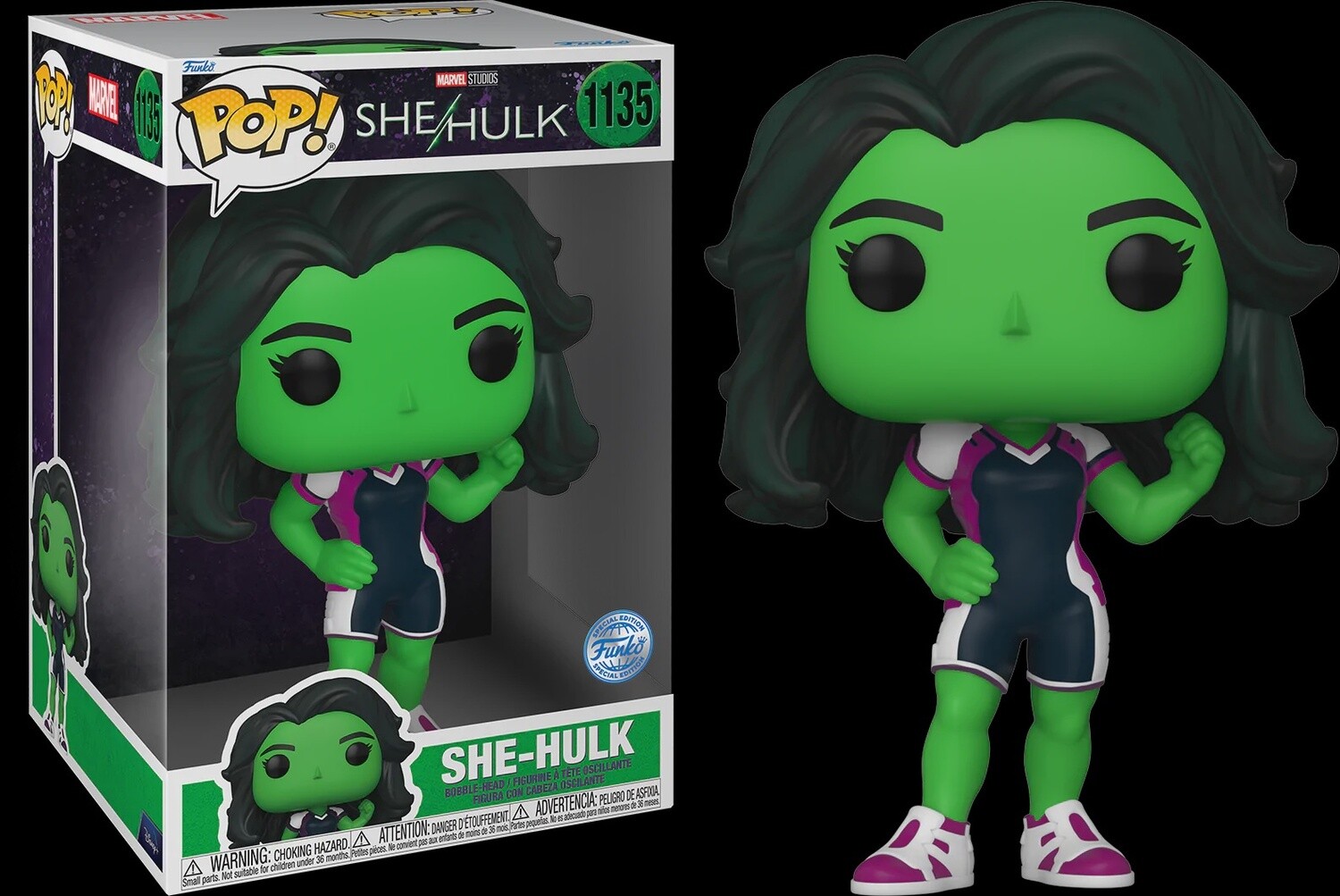 Funko Pop! Marvel She-Hulk Vinyl Bobble-Head 10&#39;&#39; She-Hulk #1135