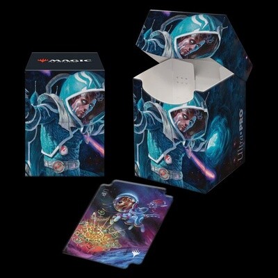 Magic: The Gathering - Unfinity Space Beleren &amp; Comet, Space Puppy 100+ Deck Box
