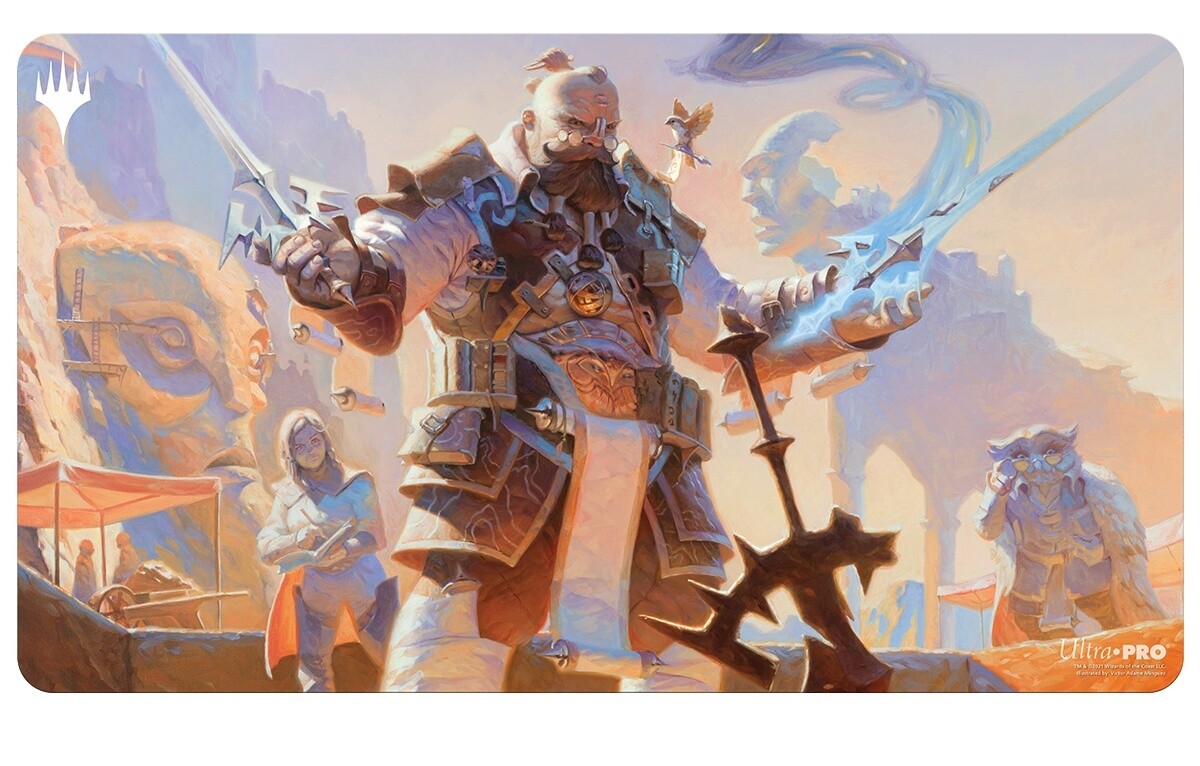 Magic The Gathering - Osgir, The Reconstructor, Strixhaven featuring Lorehold Playmat