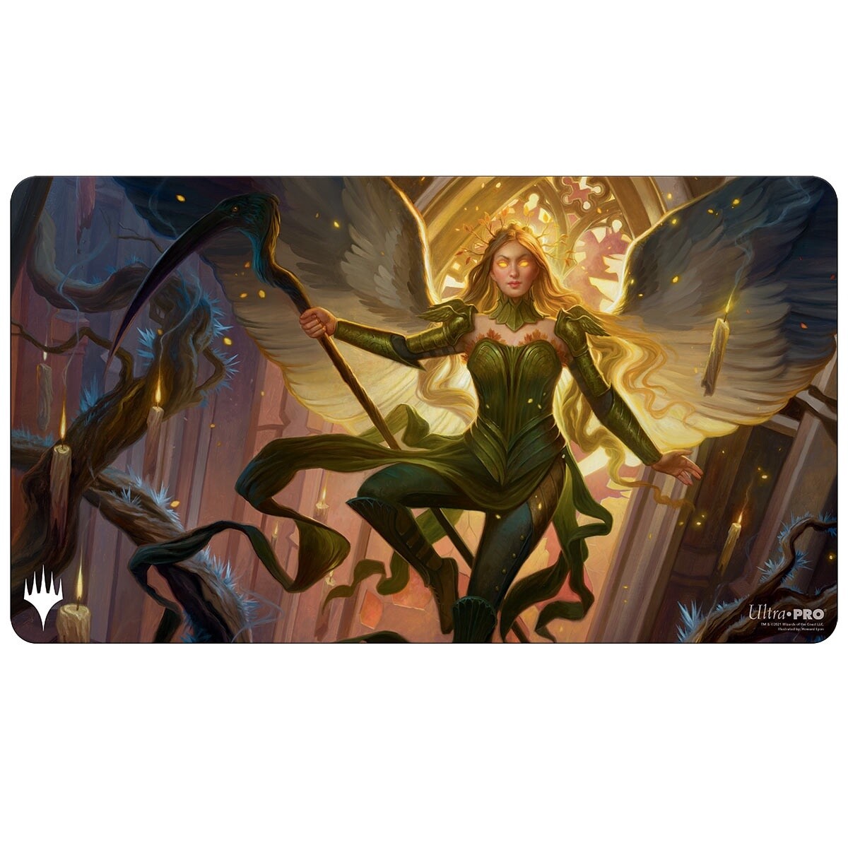 Magic The Gathering - Innistrad Midnight Hunt featuring Sigarda, Champion of Light Playmat