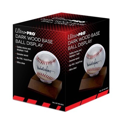 Baseball Dark Wood Holder (baseball not included)