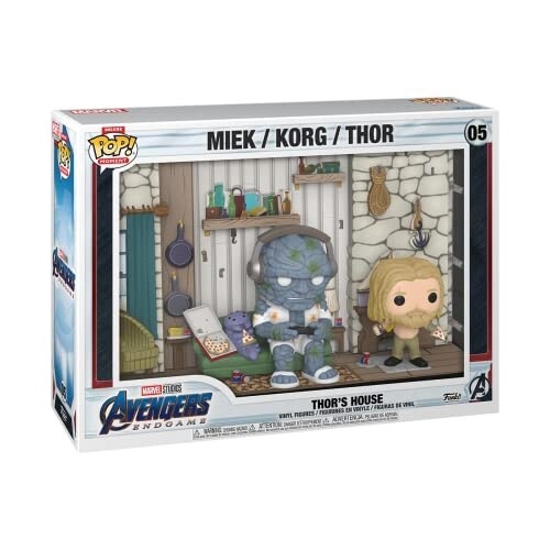 Funko Pop! Moments Deluxe: Avengers: Endgame - Thor&#39;s House, Miek, Korg, Thor #05