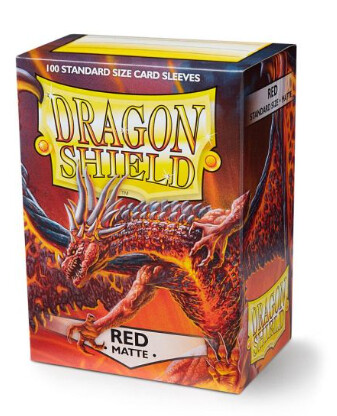 Dragon Shield Sleeves - Red Matte - 100ct AT-11007