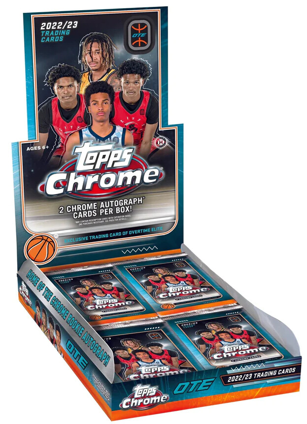 2022-23 Topps Overtime Elite Chrome basketball OTE Hobby, Format: Box