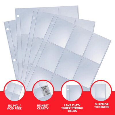 9 Pockets Binder Pages (40ct)