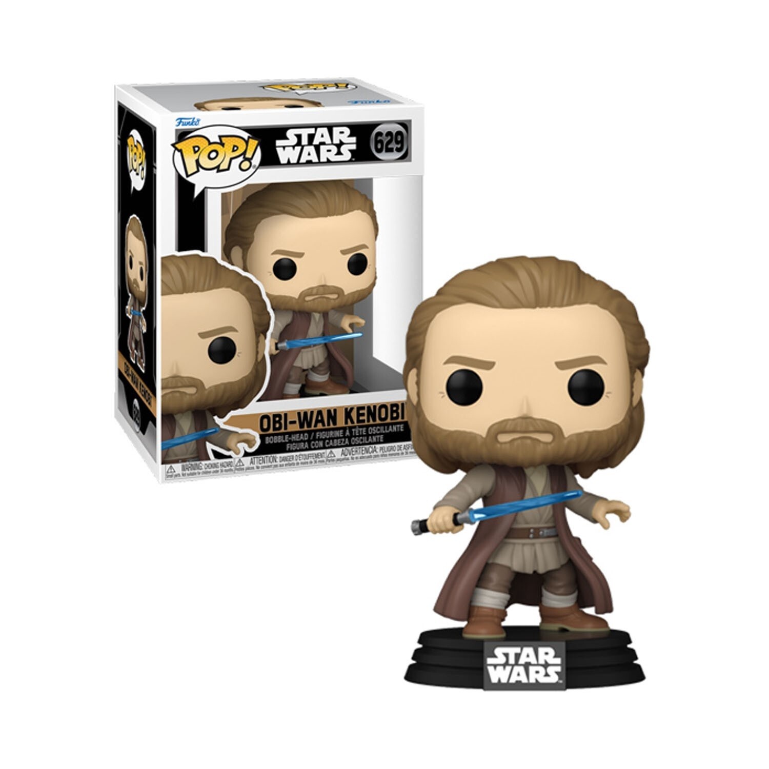 Funko Pop! STAR WARS Obi-Wan Kenobi - Obi-Wan Kenobi ( Battle Pose) Vinyl Bobblehead #629