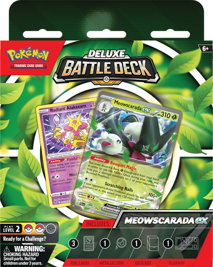 Pokemon - Deluxe Battle Decks Meowscarada/Quaquaval Ex, Model: Meowscarada Ex