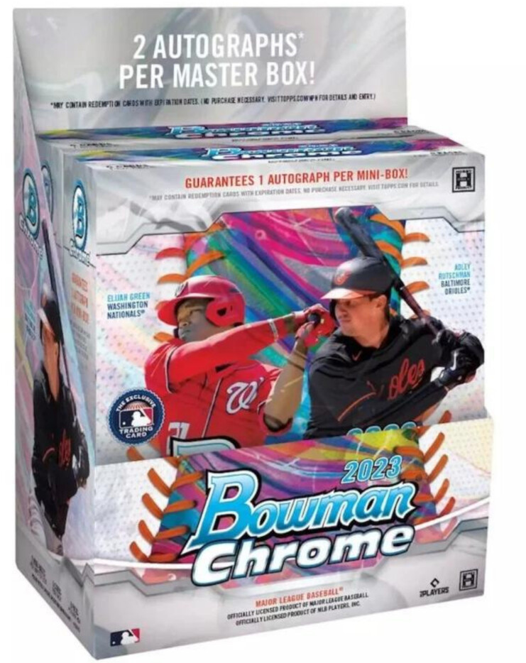 2023 Bowman Chrome Baseball Hobby, Format: Box