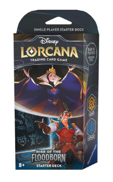 Disney - Lorcana -Rise of The Floodborn - Starter Deck, Model: Amber &amp; Sapphire