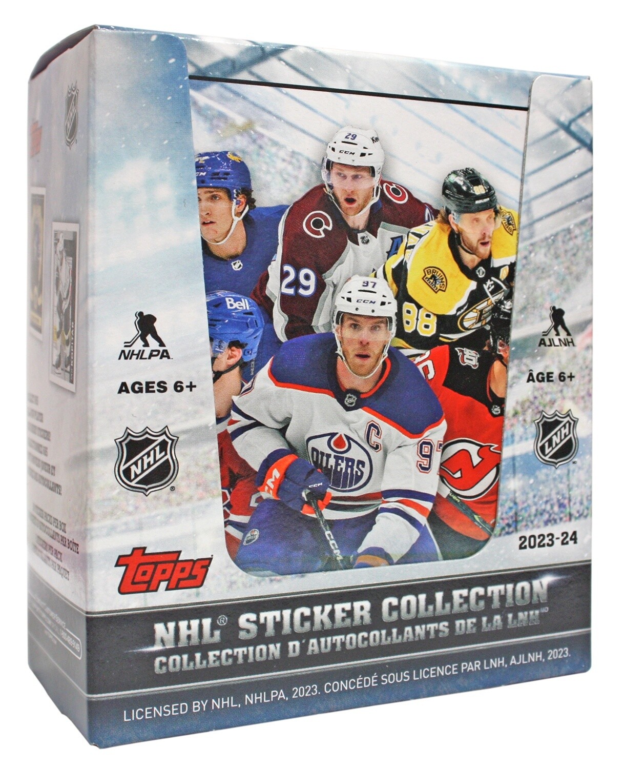 2023-24 Topps NHL Stickers, Format: Boîte