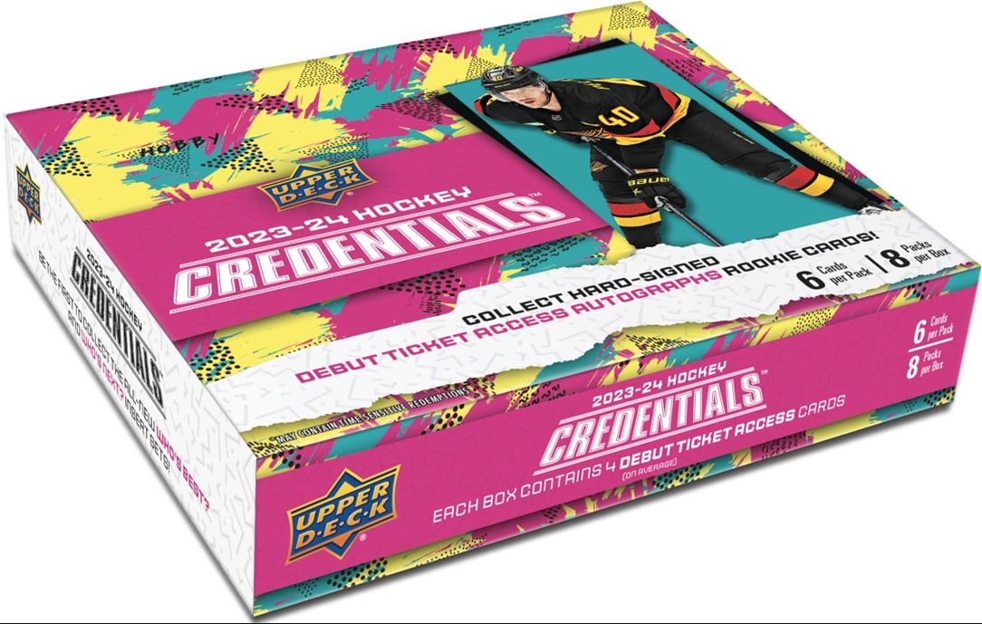2023-24 Upper Deck Credentials Hobby, Format: Boîte