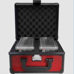 Zion Slab Case - 2 Row TSA Lock Red