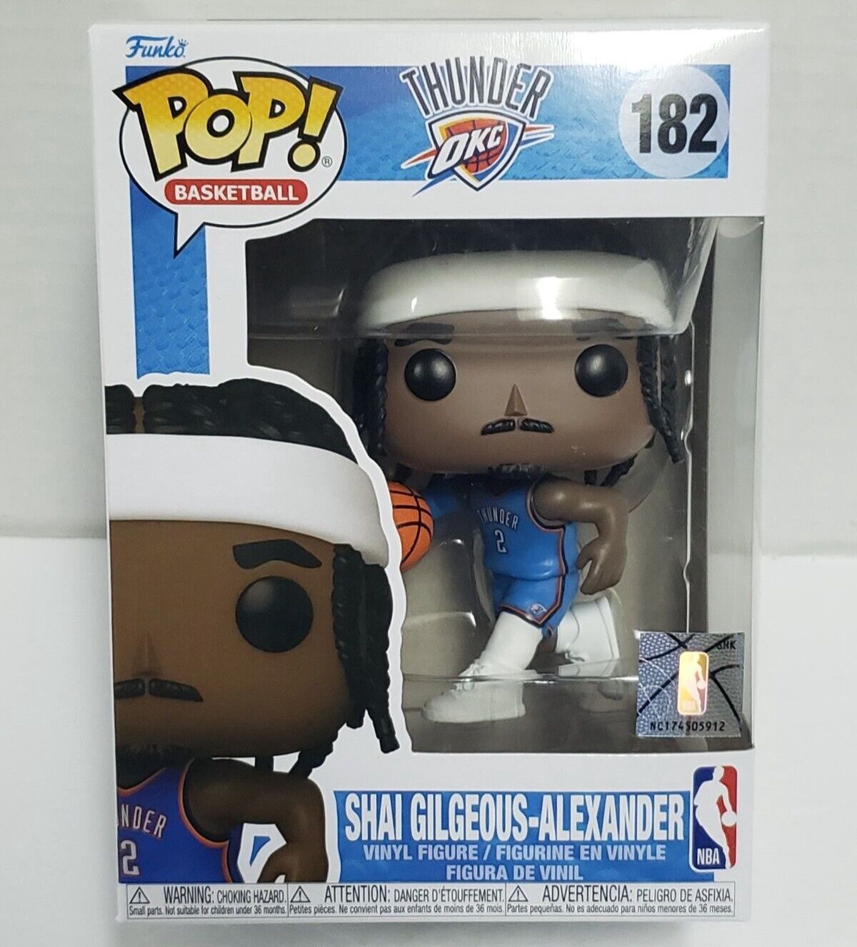 Funko Pop! NBA OKC Thunder - Shai Gildeous-Alexander #182