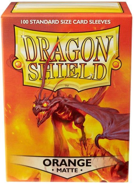 Dragon Shield Sleeves - Orange Matte - 100ct  AT-11013