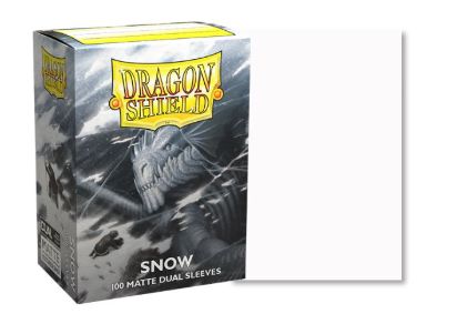 Dragon Shield Sleeves - Snow Matte Dual - 100ct AT-15005