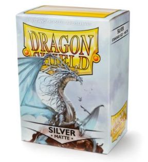 Dragon Shield Sleeves - Silver Matte - 100ct AT-11008