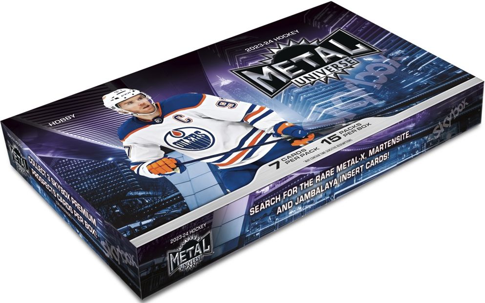 2023-24 Upper Deck Skybox Metal Universe Hockey Hobby, Format: Boîte