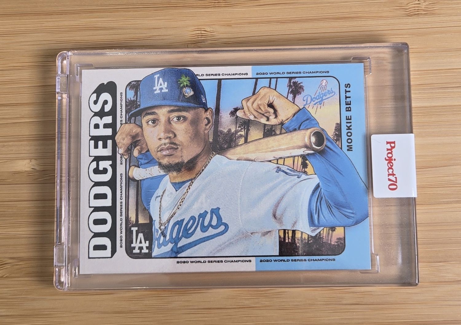 Topps Project70 #268 Mookie Betts by Tyson Beck (1975) - 1,632 print run