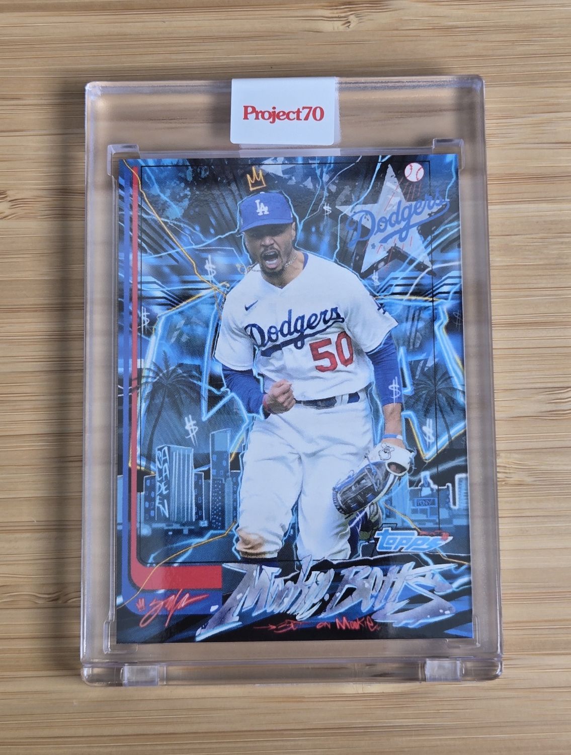 Topps Project70 #282 Mookie Betts by King Saladeen (1982) - 1,361 print run