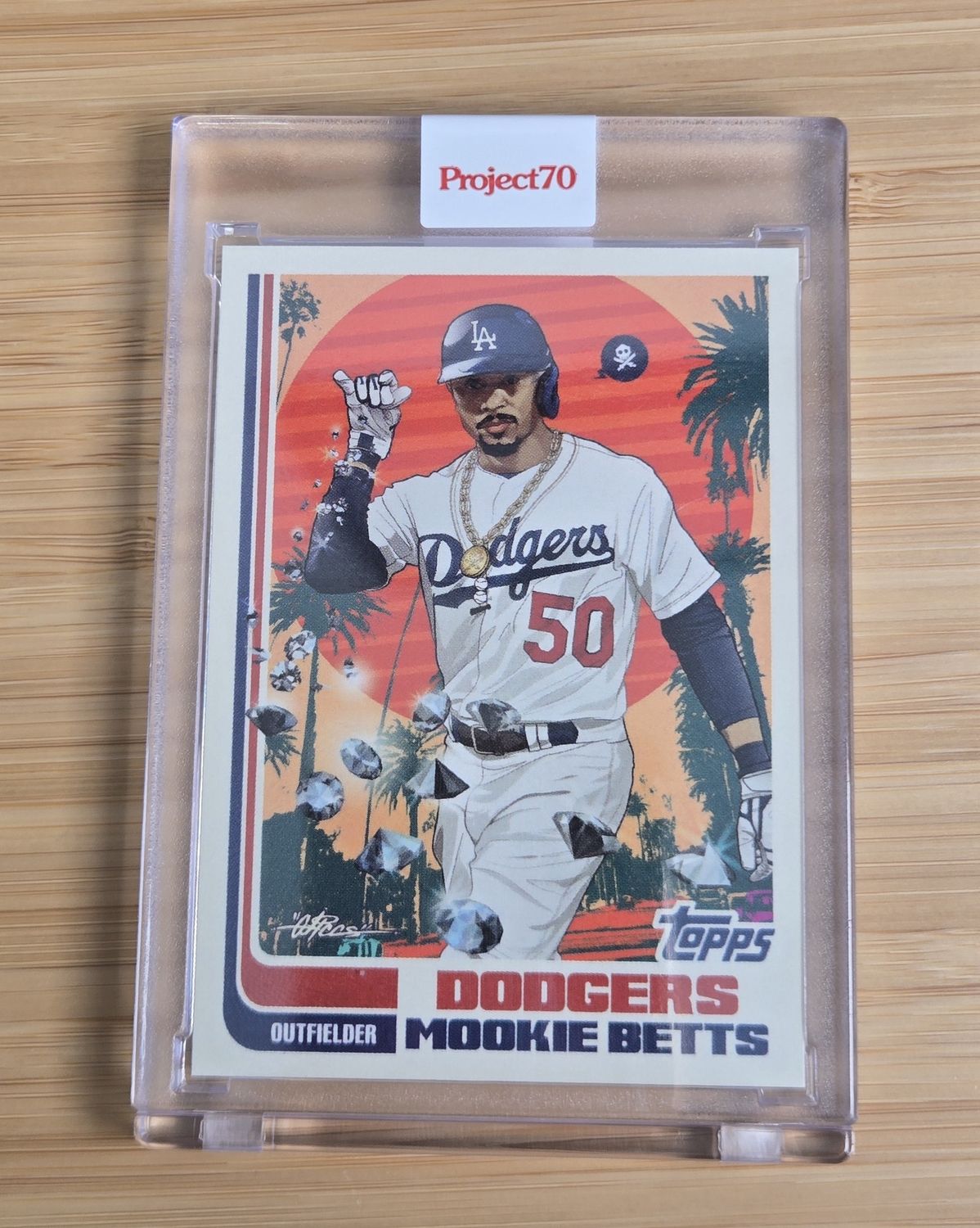 Topps Project70 #438 Mookie Betts by Quiccs (1982) - 1,312 print run
