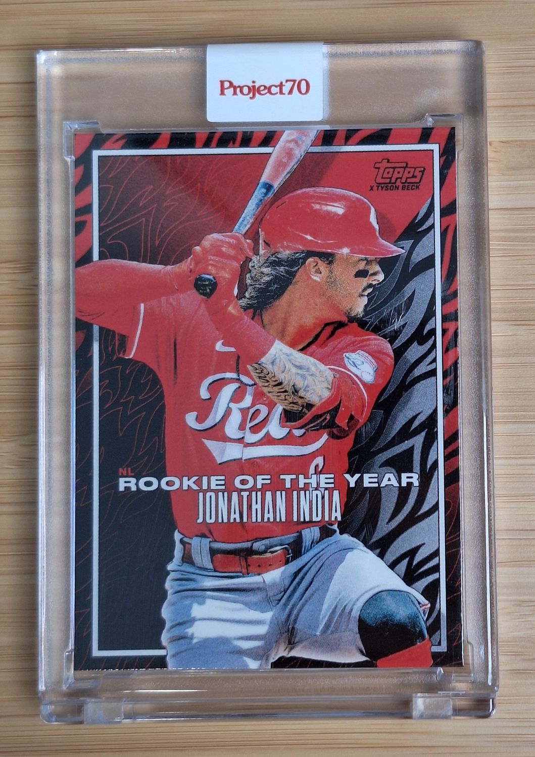 Topps Project70 #922 Jonathan India by Tyson Beck (1990) – 1,168 print run