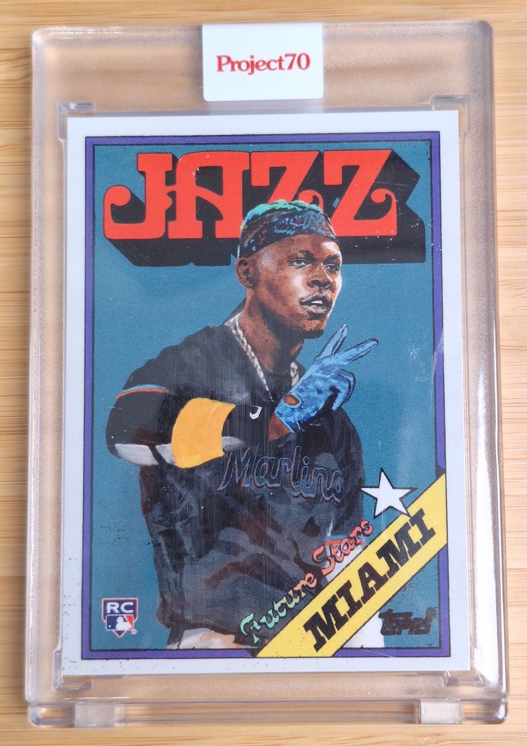 Topps Project70 #605 Jazz Chisholm by Jacob Rochester (1988) - 726 print run