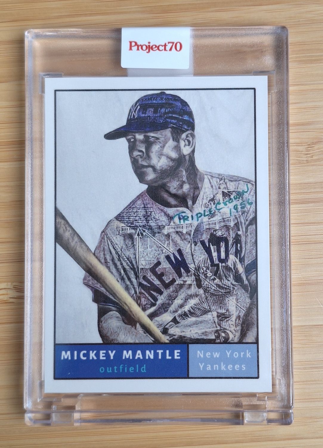 Topps Project70 #473 Mickey Mantle by Lauren Taylor (473) - 6,302 print run