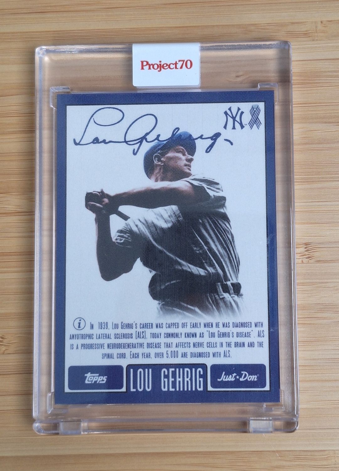 Topps Project70 #636 Lou Gehrig by Don C (1997) - 1,496 print run