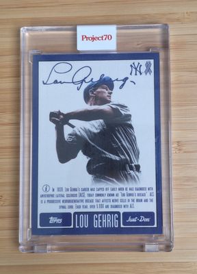 Topps Project70 #636 Lou Gehrig by Don C (1997) - 1,496 print run