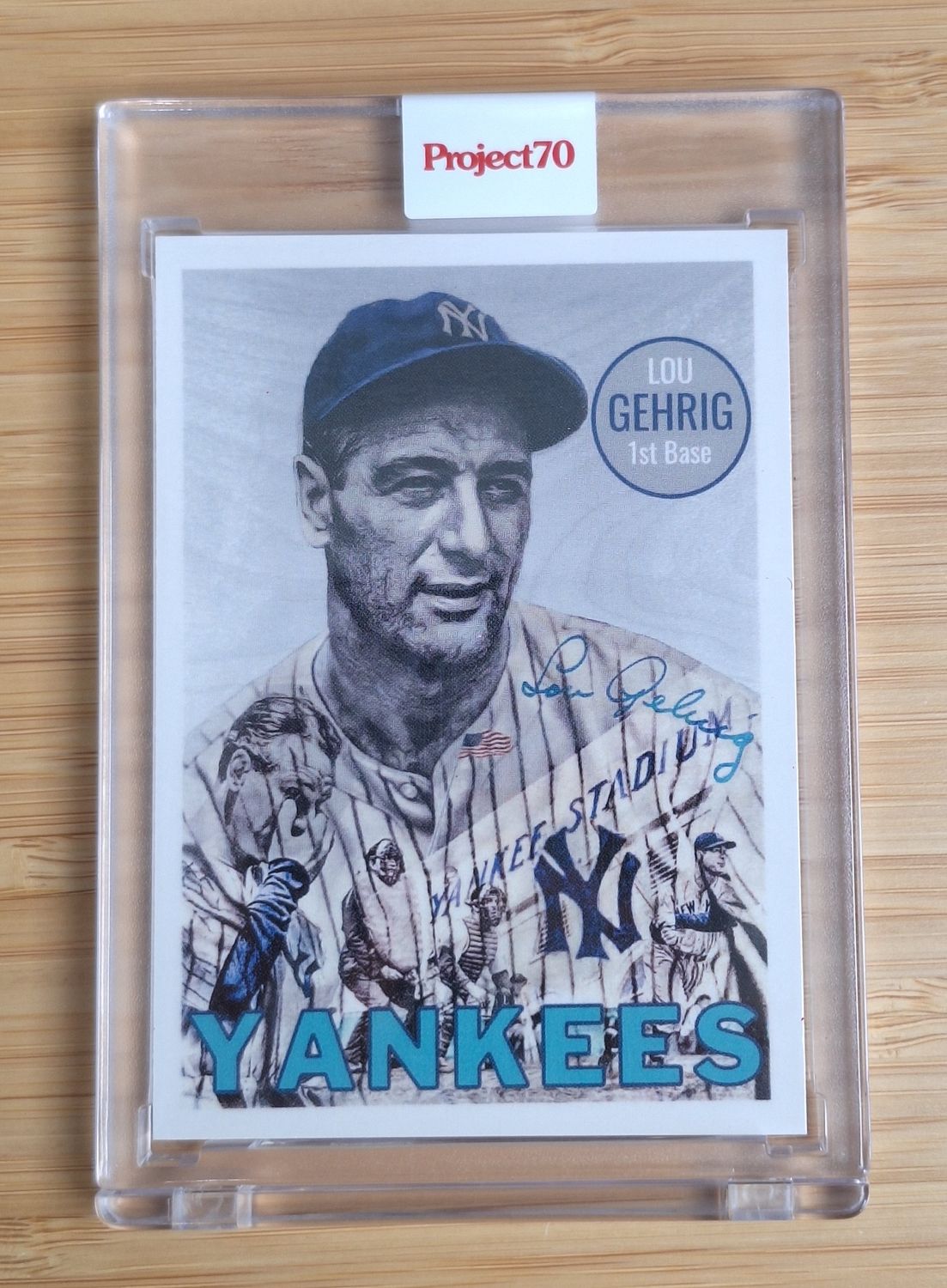 Topps Project70 #70 Lou Gehrig by Lauren Taylor (1969) - 7,1388 print run