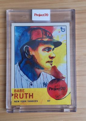 Topps Project70 #115 Babe Ruth by Brittney Palmer (1963) - 3,432 print run