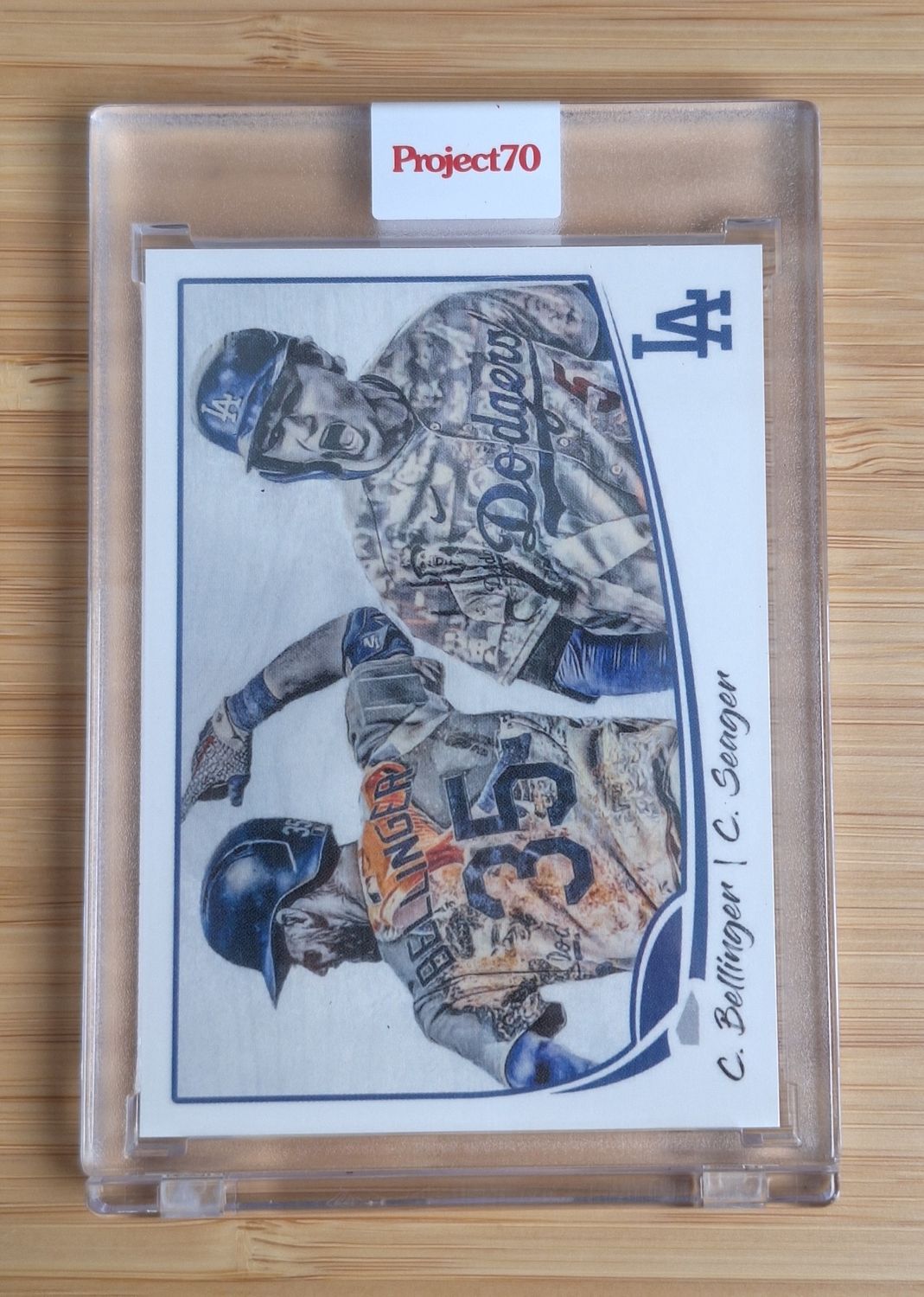 Topps Project70 #104 Bellinger/ Seager by Lauren Taylor (2013) - 4,780 print run