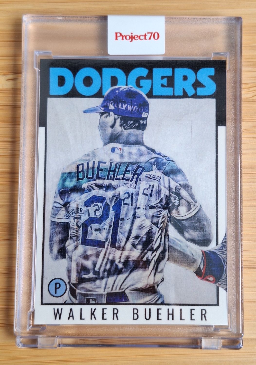 Topps Project70 #597 Walker Buehler by Lauren Taylor (1986) - 1,986 print run