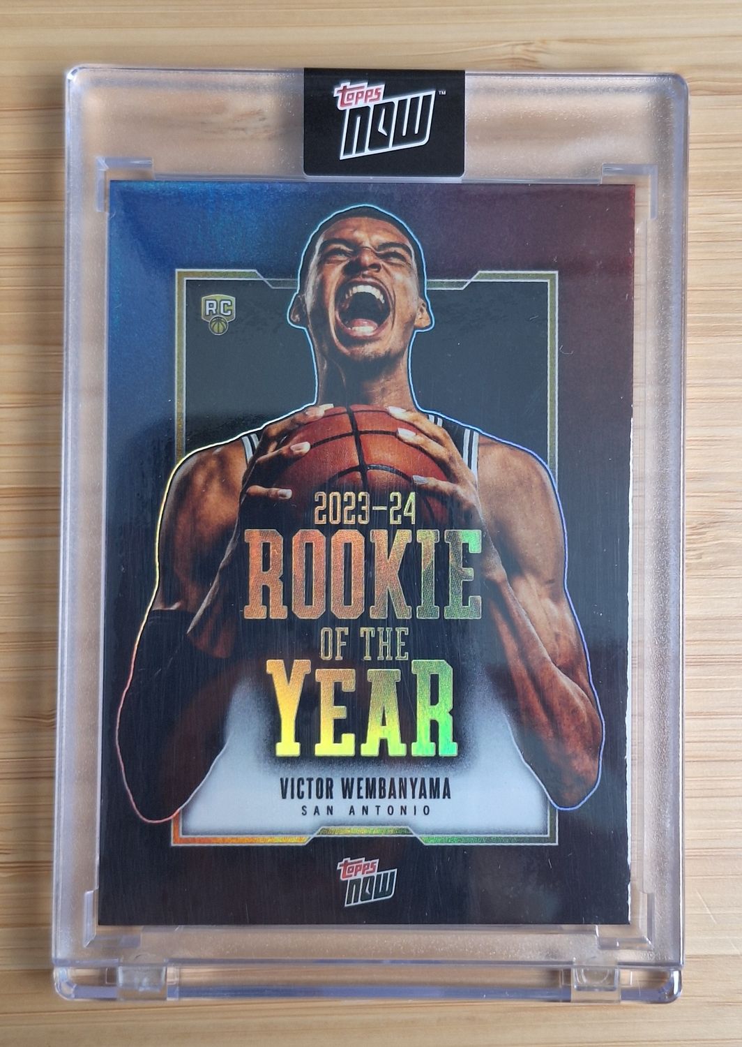 2023-24 Topps Now VICTOR WEMBANYAMA Rookie Of The Year VW-6