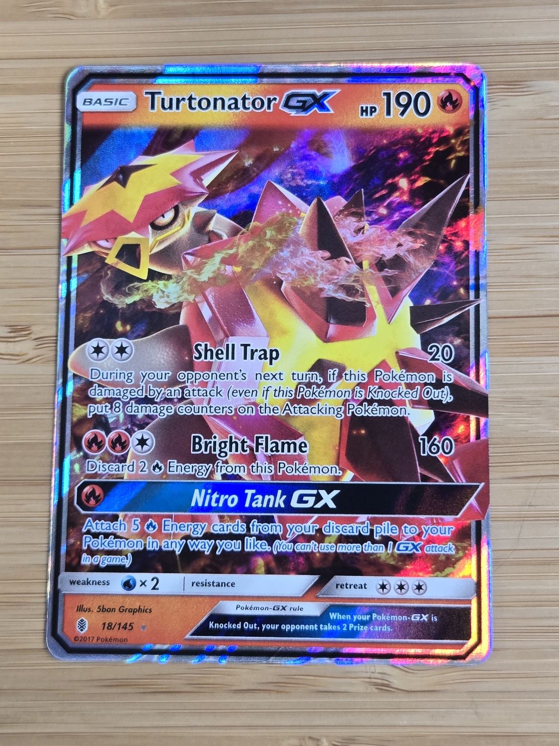 Turtonator GX - 18/145 - Guardians Rising - NM
