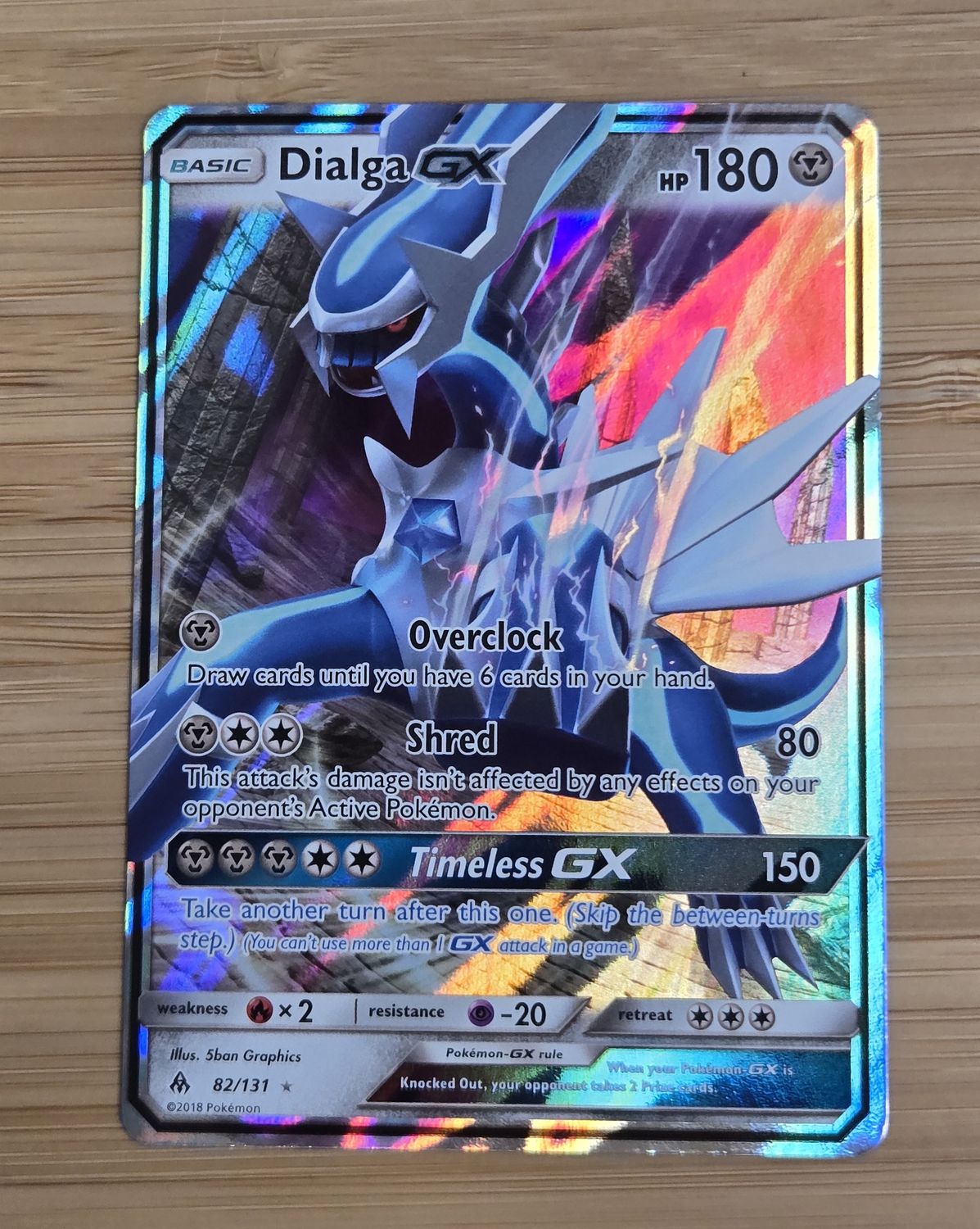 Dialga GX - 82/131 - Forbidden Light - NM